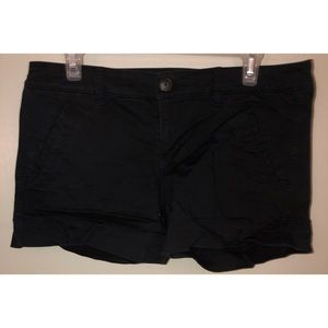 American eagle black stretch shorts